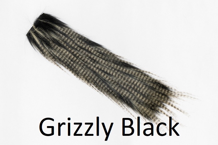 Veniard Ltd Streamer Fur Grizzly Black